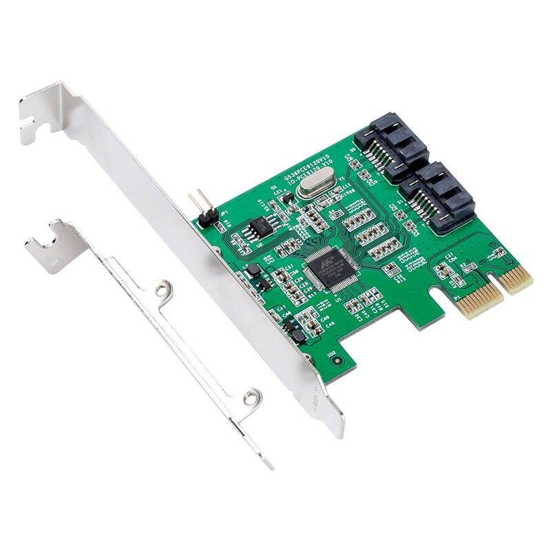 IOCREST IO-PCE9120-2I -E To 2 SATA 3.0 Expansion Card SSD Boot 4TB For Desktop