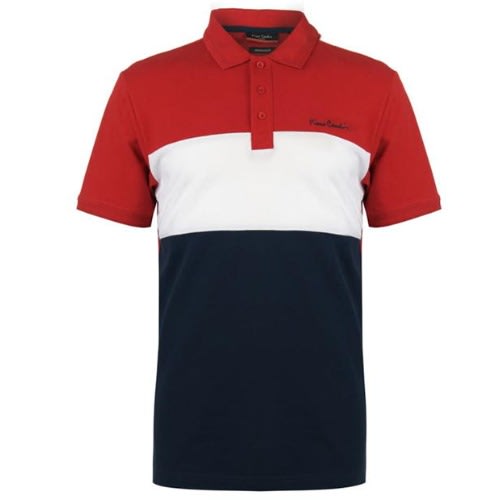 Cut And Sew Polo Shirt Red