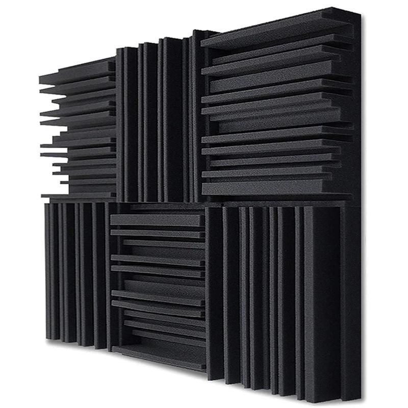 24Pcs Studio Acoustic Foam Panels Soundproof Sponge Foam Pad