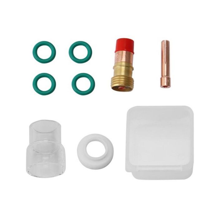 Set Of 8 3.2mm TIG Torch Kit #12 Pyrex Glass Cup For Welding