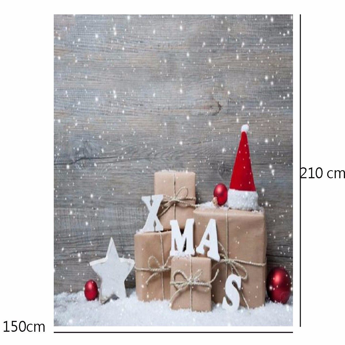 Christmas Thin Vinyl Backdrop CP Photography Props Photo Background-1.5x2.1m/0.9x1.5m 1.5x2.1m