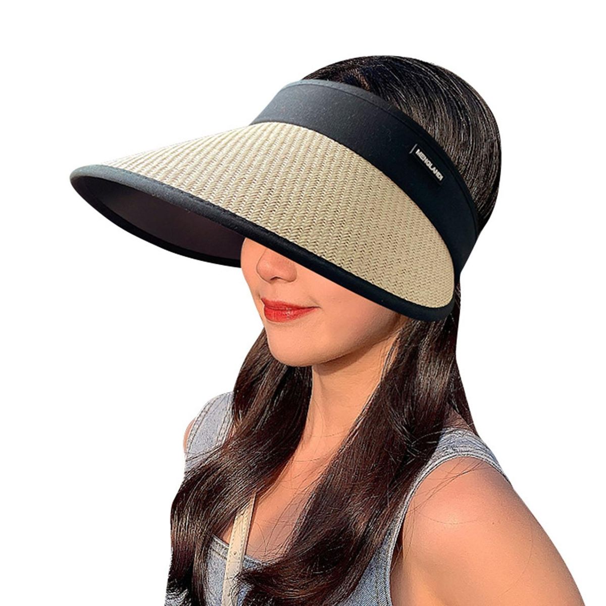 Summer Hat Lady Outdoor Beach Sun Hat Beige