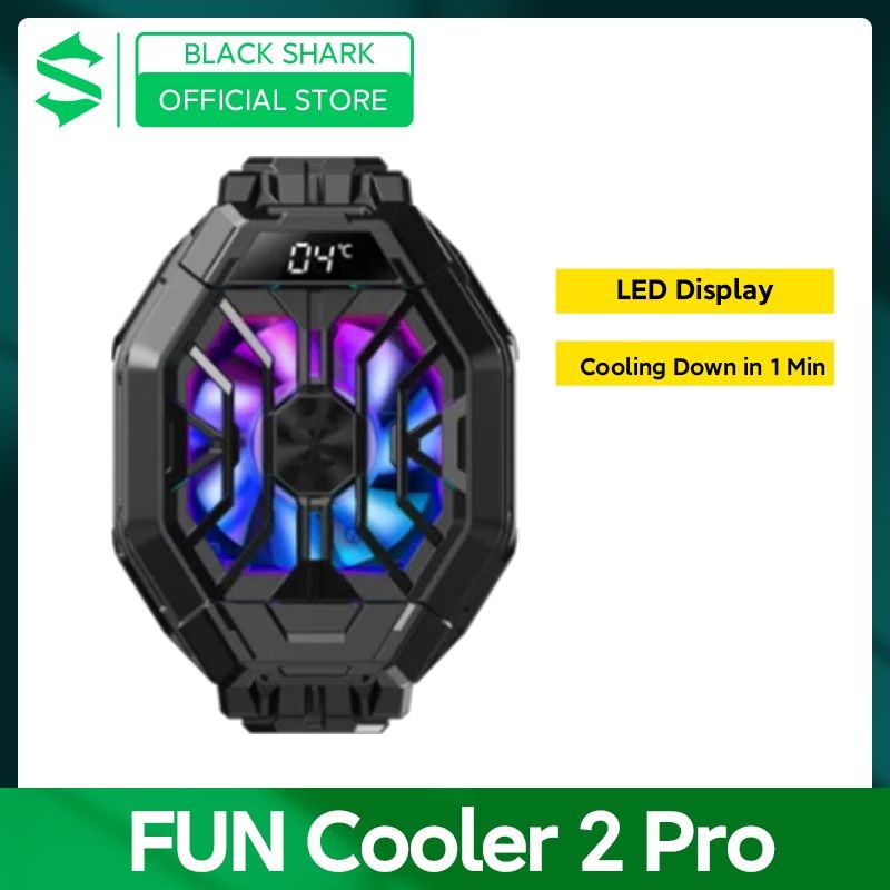 Black Shark Fun Cooler 2 Pro Liquid PUBG Phones Cooling Fan Smart FunCooler For IPhone Android BlackShark 4/Pro