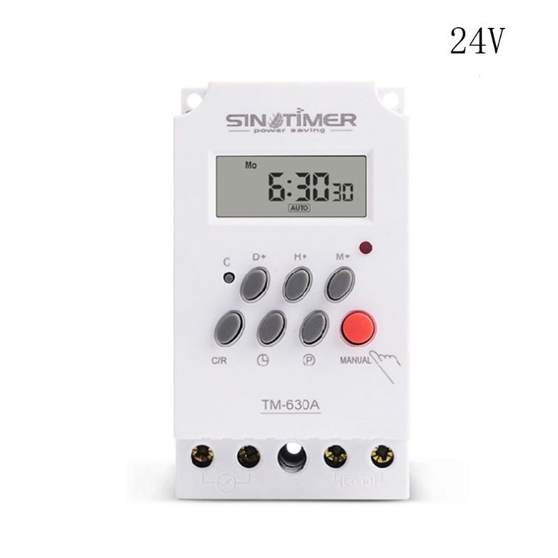 Mini Hours Time DC Programmable 24 12V/24V/220V Switch 7 Load High 30A Days Relay Output Power Timer Input