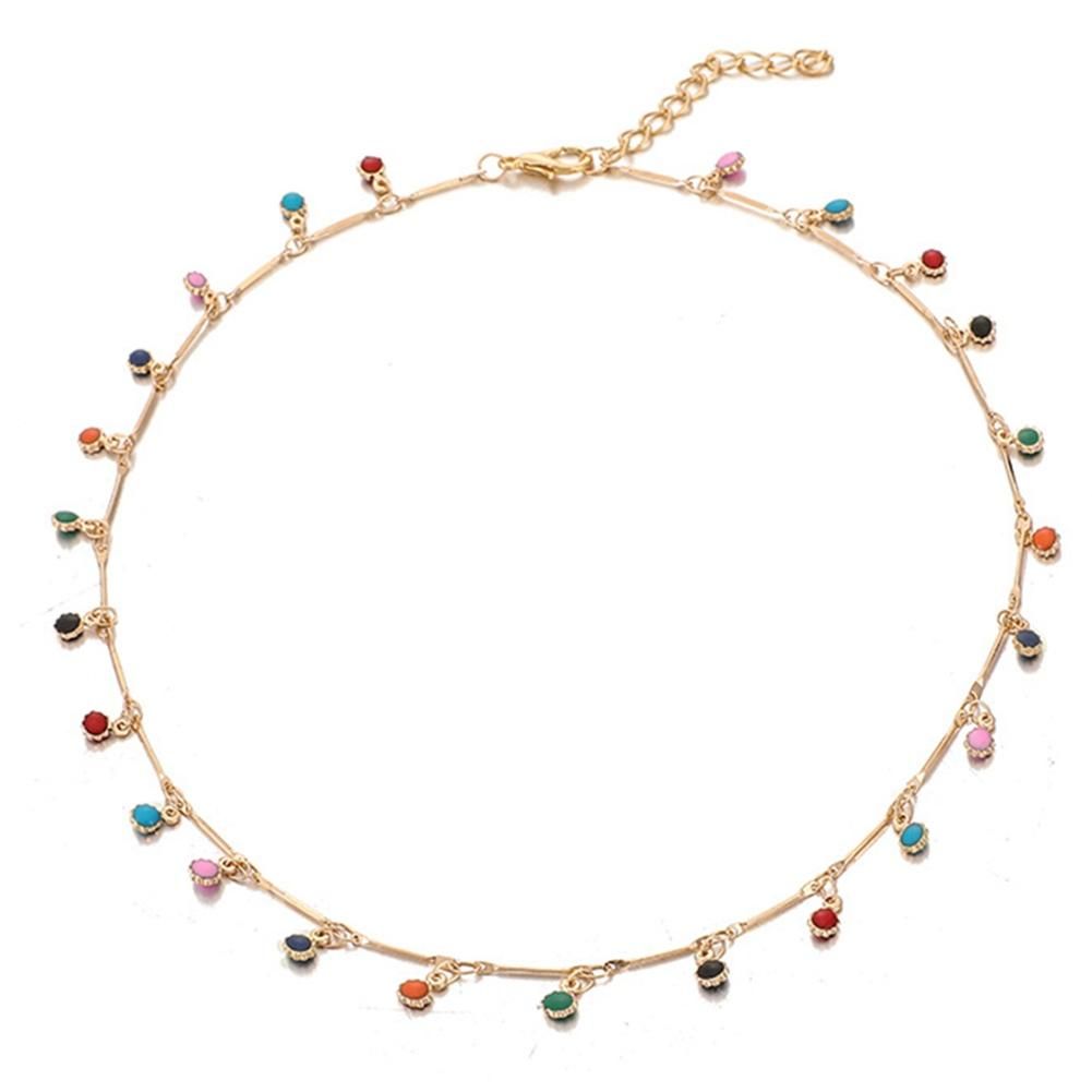 Simple Candy Color Tassel NeckNeckFemale Wild
