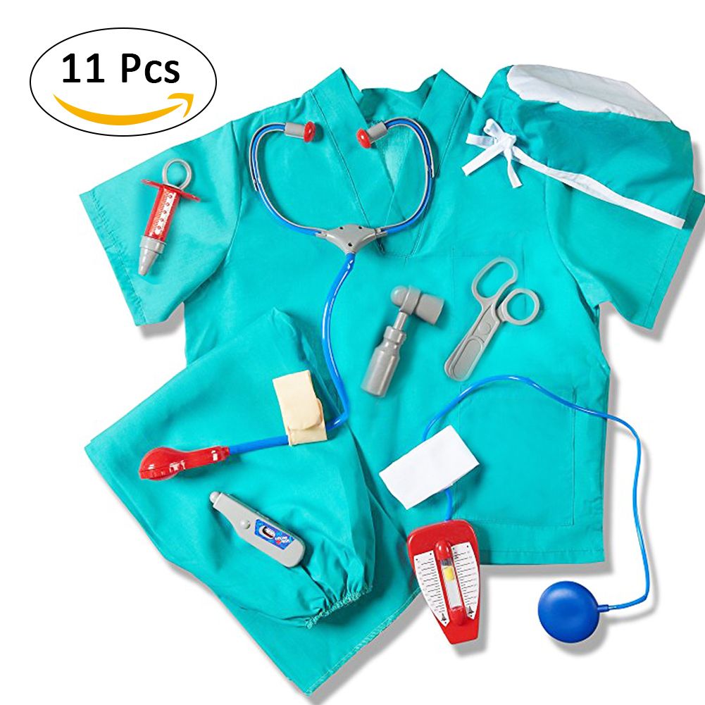 Children Doctor Clothes Kindergarten Role Play Cosplay Costumes Professional