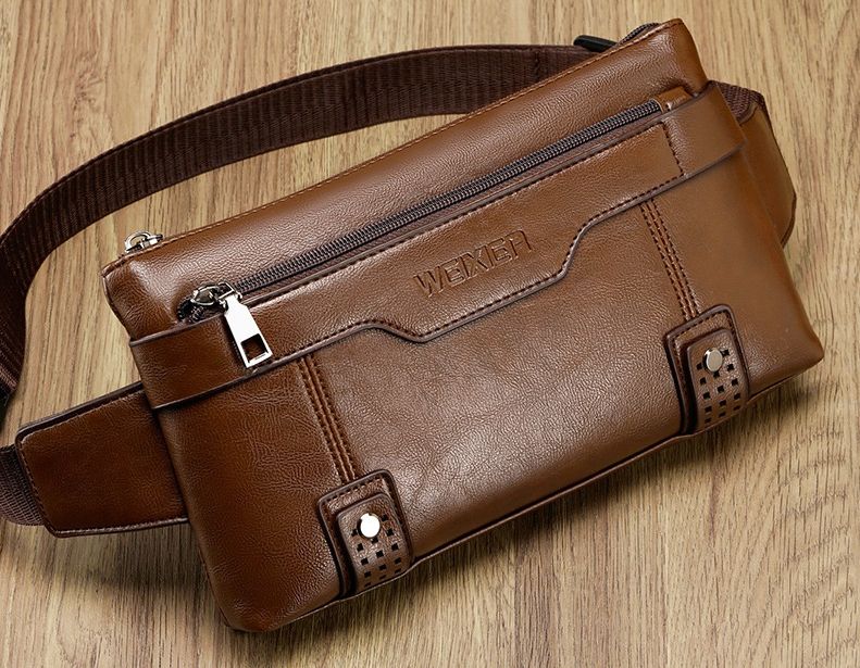 Unisex Single-Shoulder Multi-Function Large-Capacity Waist Bag Men's