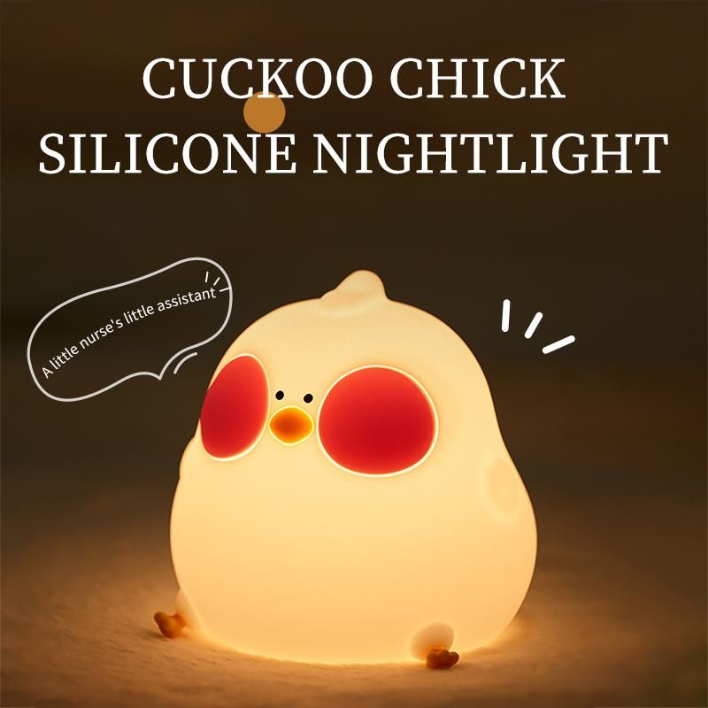 Cute CucKoo Chick Night Light For Kids,Nursery Night Lights With Battery For Bedroom
