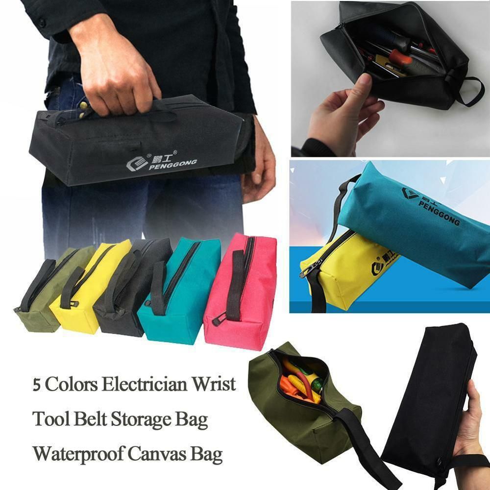 Parts Zipper Pouch Bag Storage Tools Electrician Plumber Small Organizer Hand