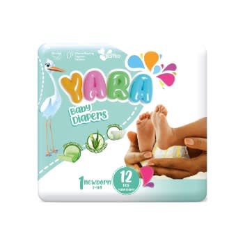 Yara Baby Diaper - Size 1 12Pieces By 5 - 60 Pieces