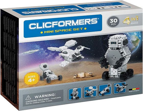 Mini Space Set 30 Piece 4 In 1 Spaceship, White