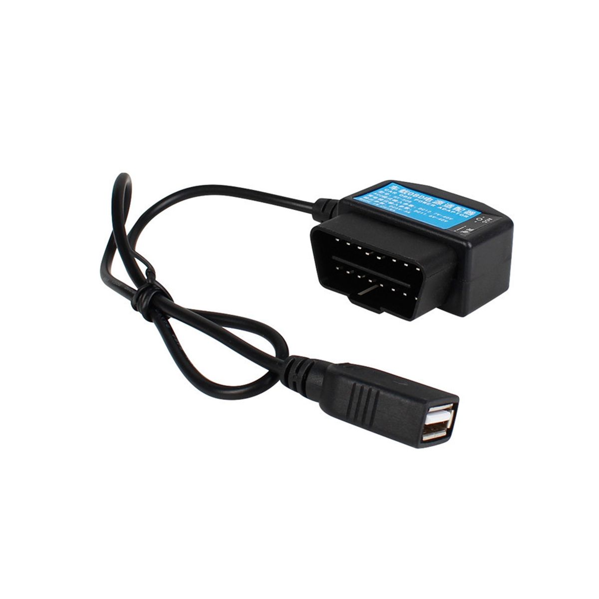 24Hours 5V 3A USB Car Charge Cable OBD Hardwire Kit