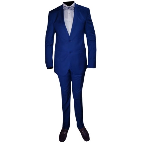 Men's Slim Fit Suit - Blue