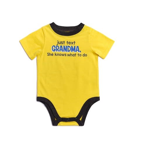 Baby Boy Shot Sleeve Bodysuit  - Grandma