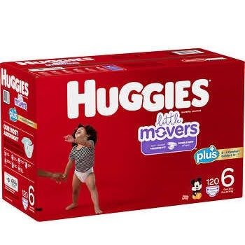Huggies Little Movers Diapers Size 6 -120 Counts