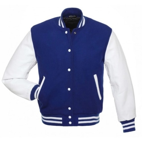 Baseball Varsity Jacket - Blue And White