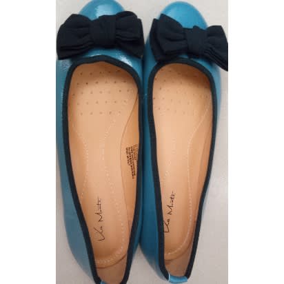Via Monte Stylish Women's Blue Flat Shoes