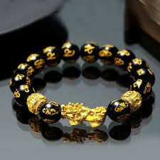 Fortified Feng Shui Black Obsidian Wealth Bracelet & Ring With Casing Box
