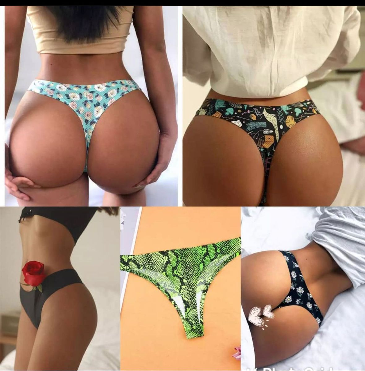 Beautiful Sexy G-String Set Of 6 Panties
