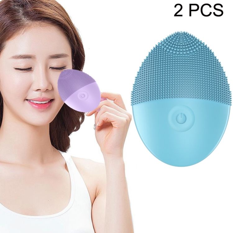2 PCS Mini Silicone Cleansing Instrument