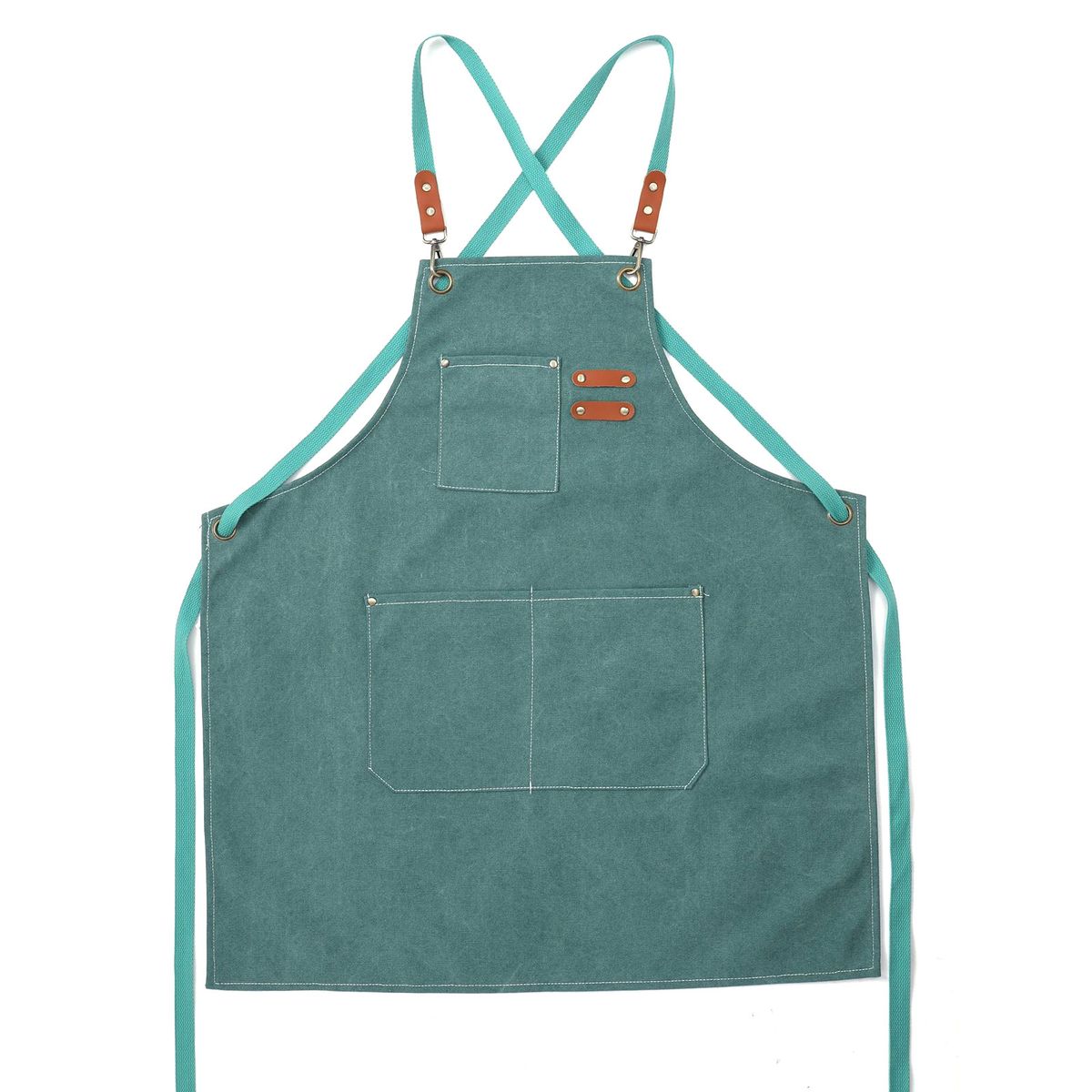 Barber Apron Canvas Apron Multi-function Pockets Detachable