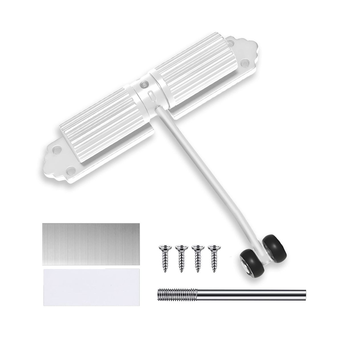 Automatic Door Closer Interior Door Spring-Loaded Door Closer No Drilling Adjustable Door Closer