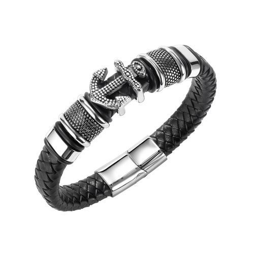 European And American Fashion Multi-layer Anchor Leather Bracelet