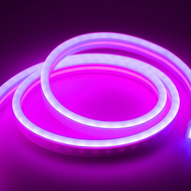 6x12mm Neon Light 12V LED Strip SMD 2835 120LEDs/M Flexible Rope Tube Waterproof For DIY Christmas Holiday Decoration Light-Purple-3m--