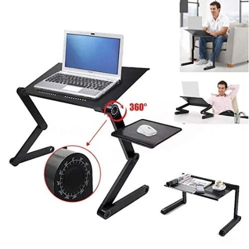 T9 Multi Functional Adjustable Laptop Table With Mouse Pad & Cooler