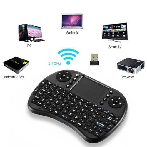Bluetooth Wireless Mini Keyboard, Touchpad Remote Control Gamepad