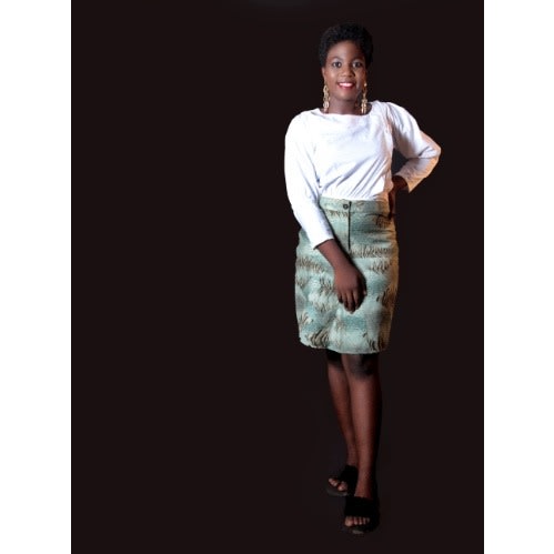 Snake Skin Mini Skirt
