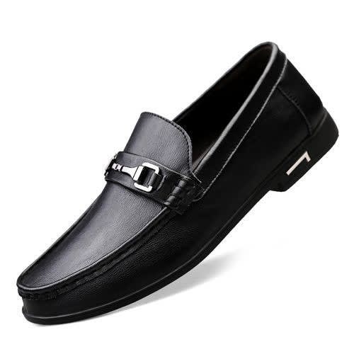 Non-slip Formal Leather Shoes- Black