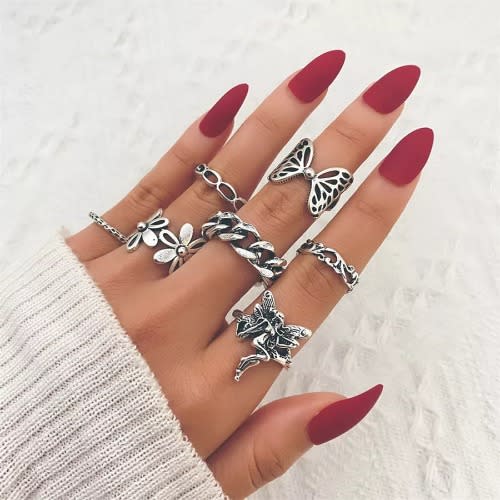 Knuckle Rings Set- 7Pieces