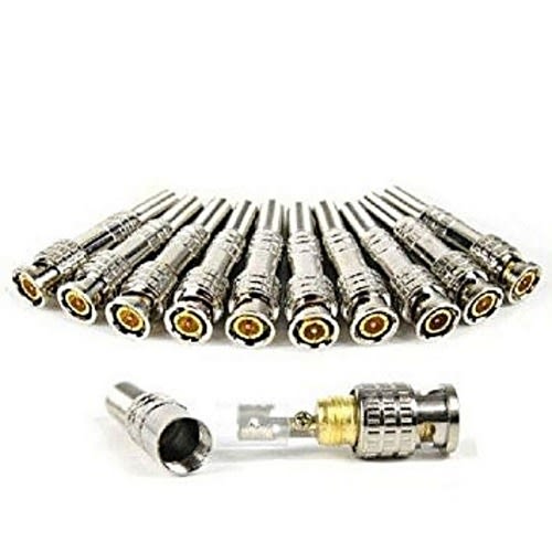 Cctv Bnc Connectors For Surveillance Cameras -10 Pieces
