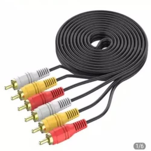 3 RCA Av Cable Male To Male - 20m