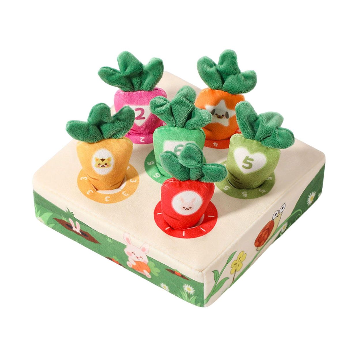 1 Set Baby Educational Toy Toddler Cartoon Carrot Early Educational Toy A