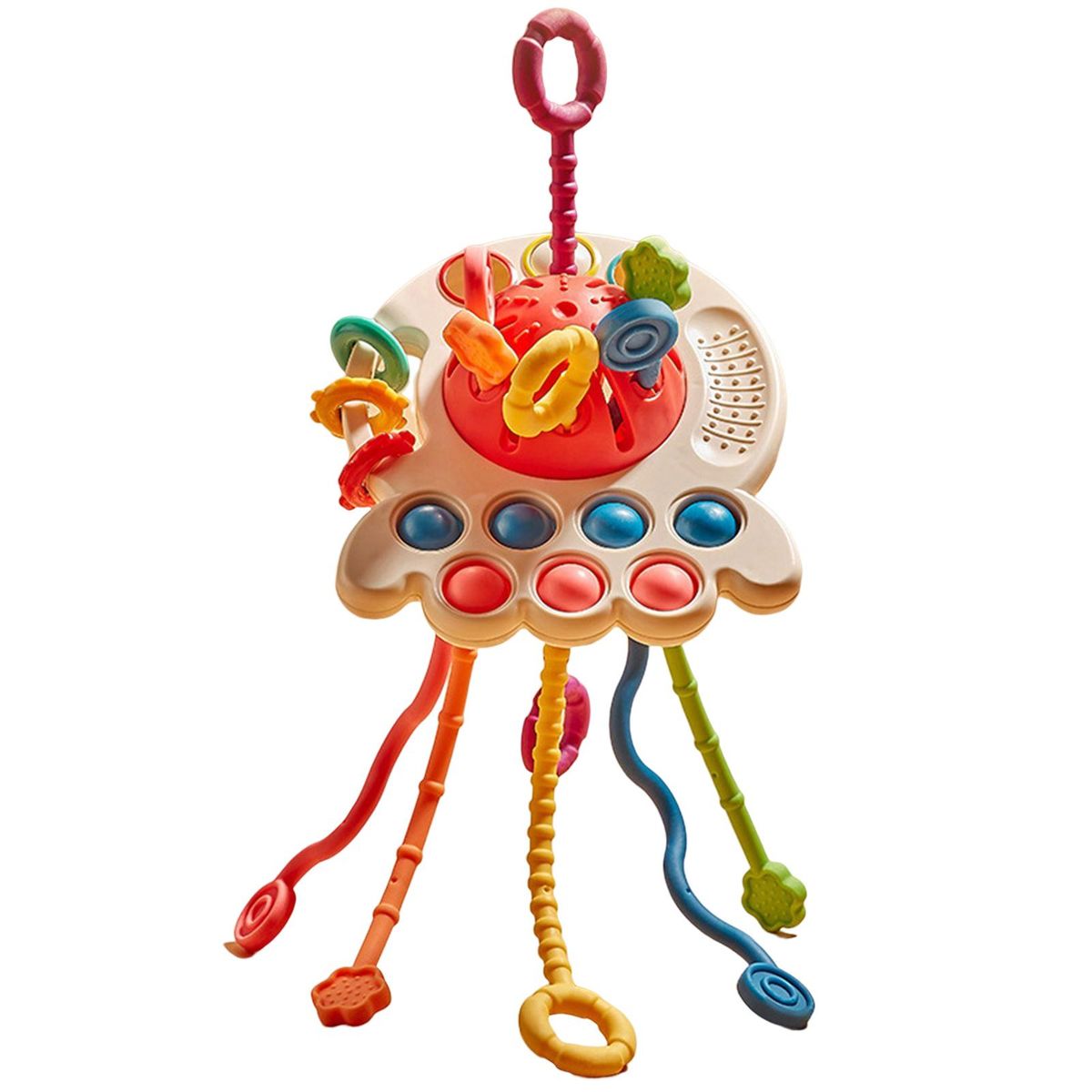Kids Toy Crab Teething Sensory Toy Red