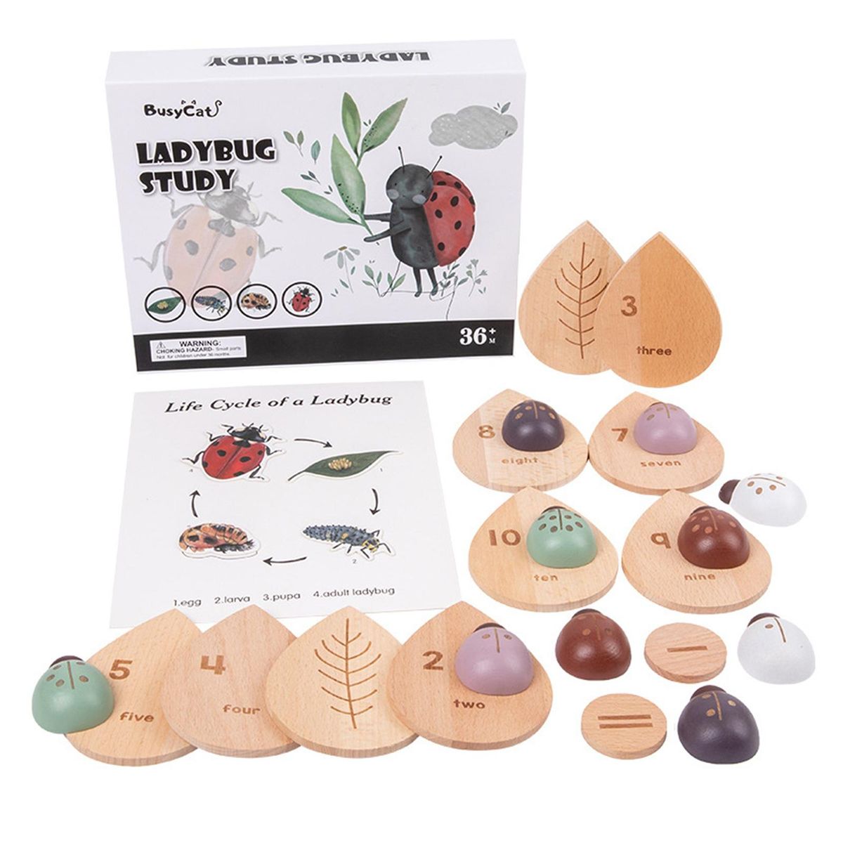 1 Set Counting Puzzle Toy STEM Counting Puzzle Toddler Kids Early Learning Toy