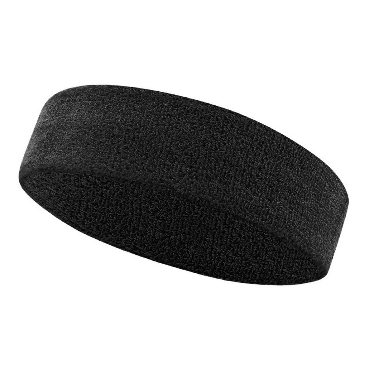 Gym Headband Performance Headband Moisture-wicking Stretchy for Yoga Black
