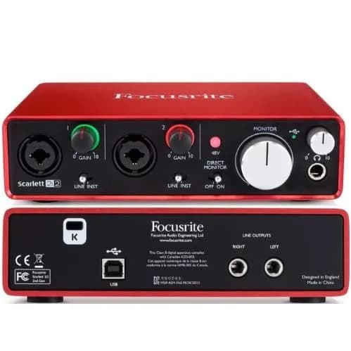 Scarlett 2i2 Soundcard - 3rd Gen - Usb Audio Interface