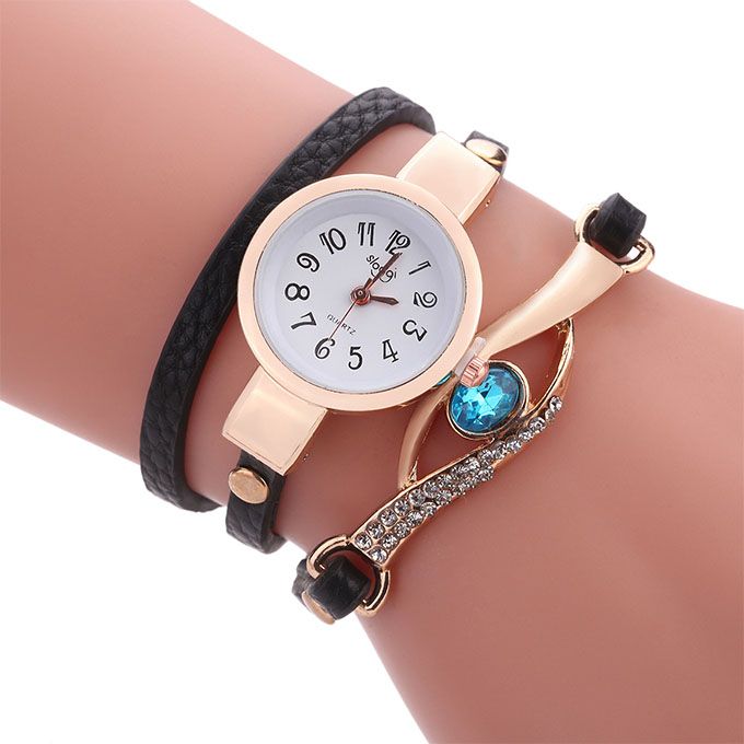 Ladies Bracelet Wristwatch - Black