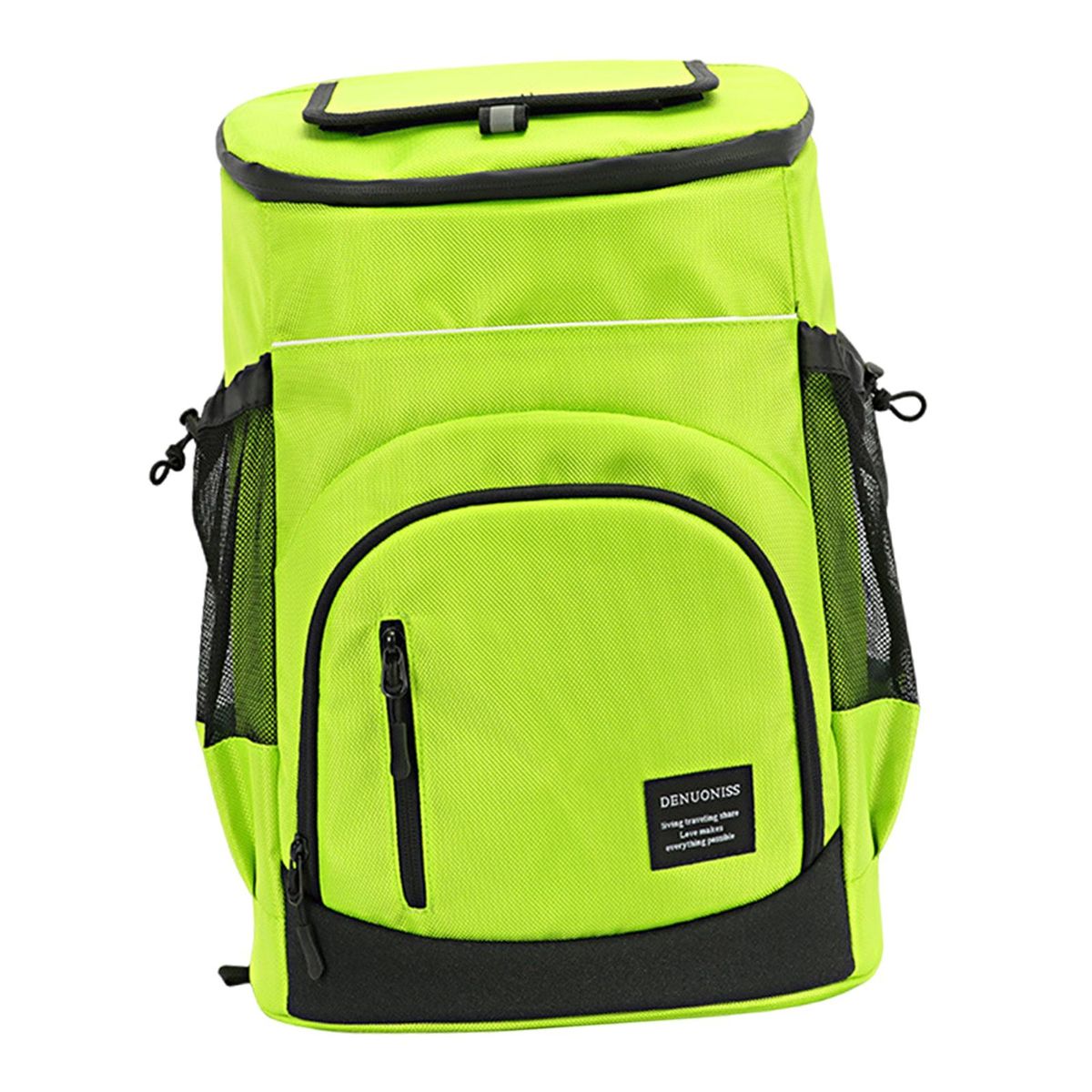 Insulated Cooler Backpack Large Capacity Bag Men Women Leakproof Green