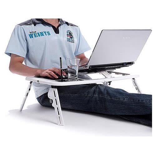 Adjustable Table With Cooling Fans For Laptop