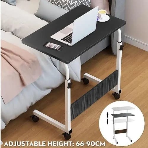 Laptop Table With Wheel- Black