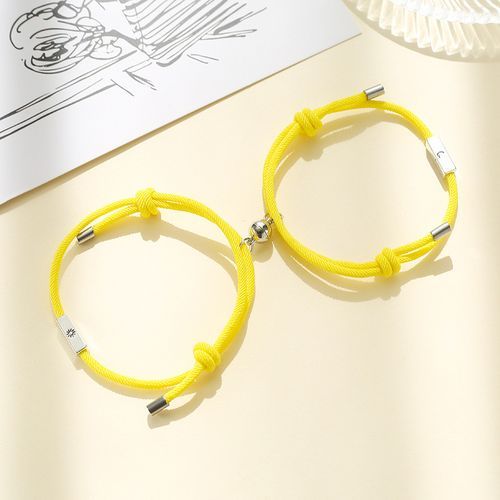 2pcs Magnetic Couple Let Elastic Rope Paired Let Friendship Charms