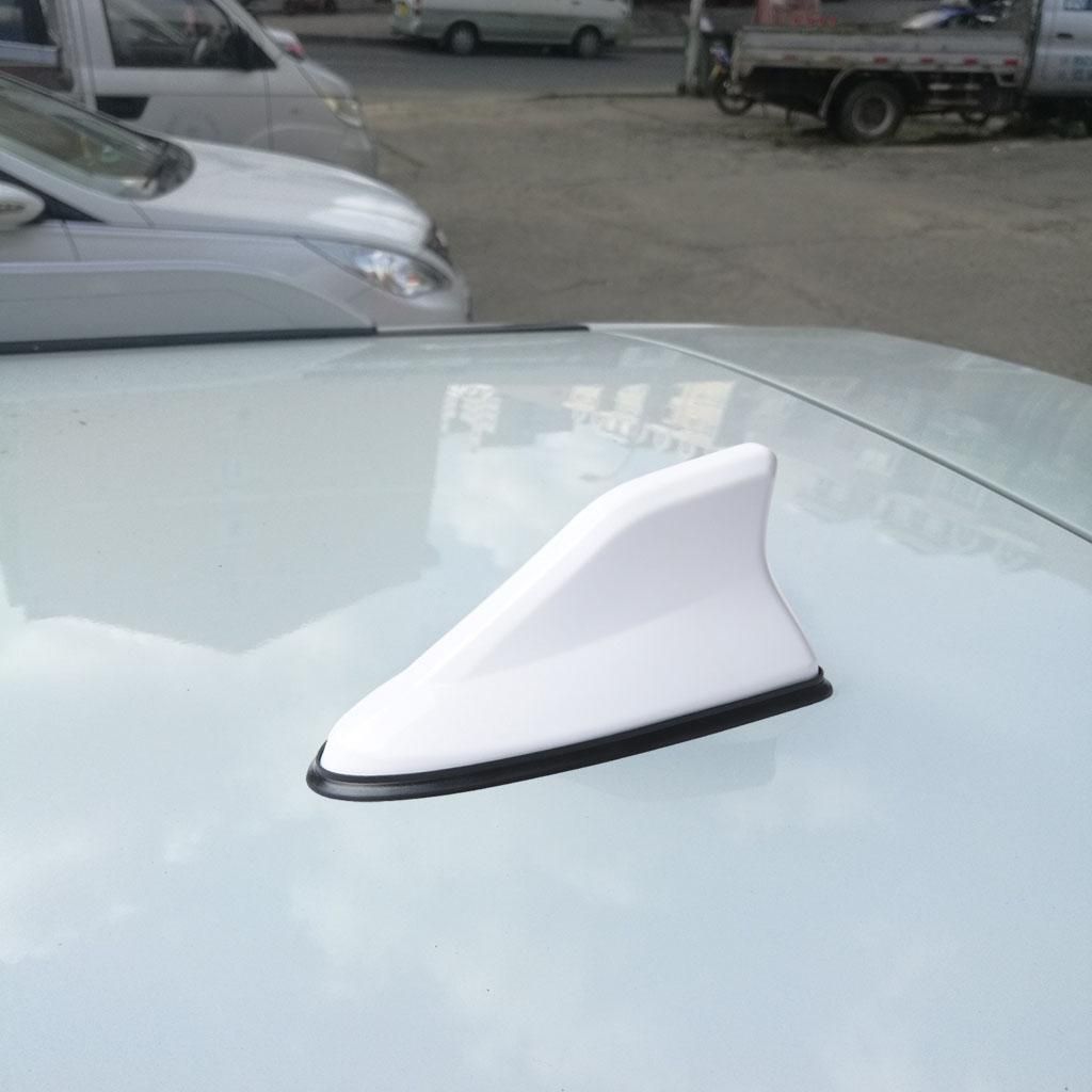 Shark Fin Antenna Universal Car Decorative With Adhesive Base White
