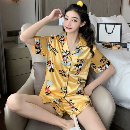 Disney Pajamas Ladies Summer Mickey Mouse Nightgowns 13_L