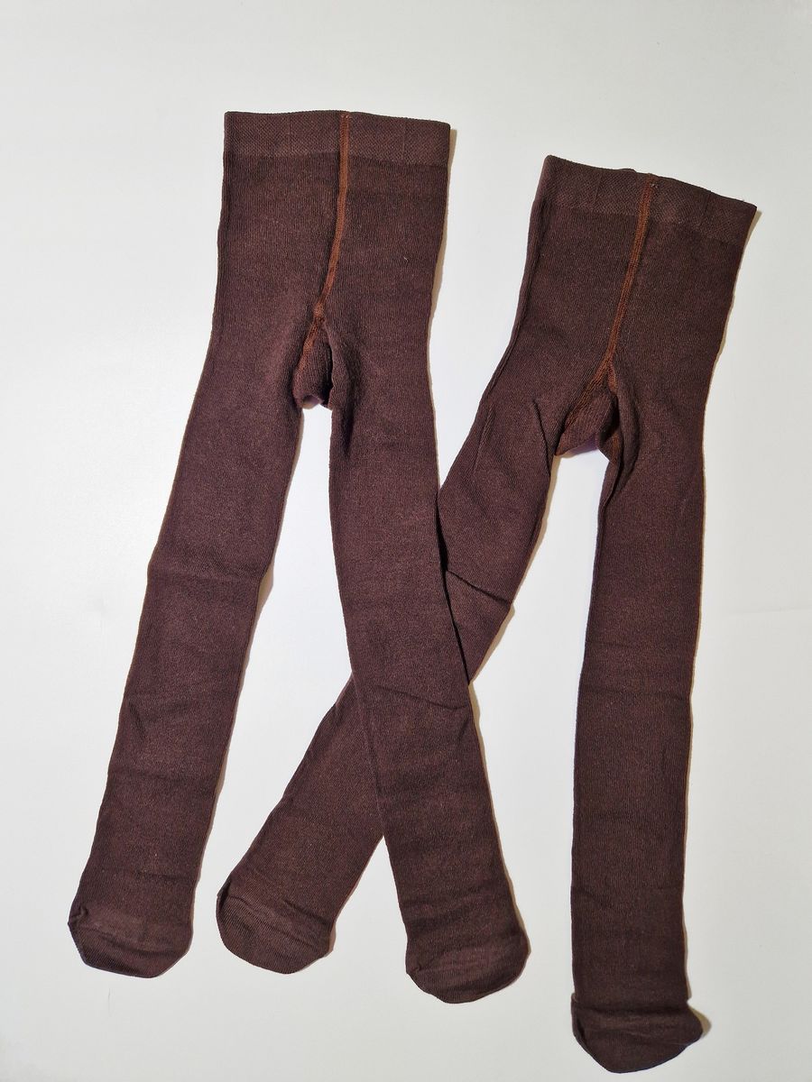 2 PIECES BROWN LYCRA TIGHT SET