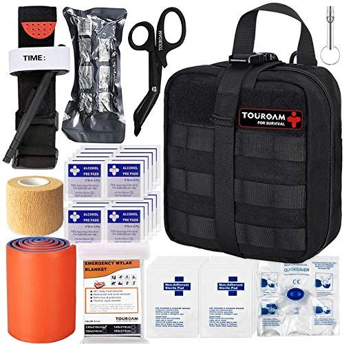 TOUROAM IFAK Molle Trauma Kit Emergency Survival First Aid K