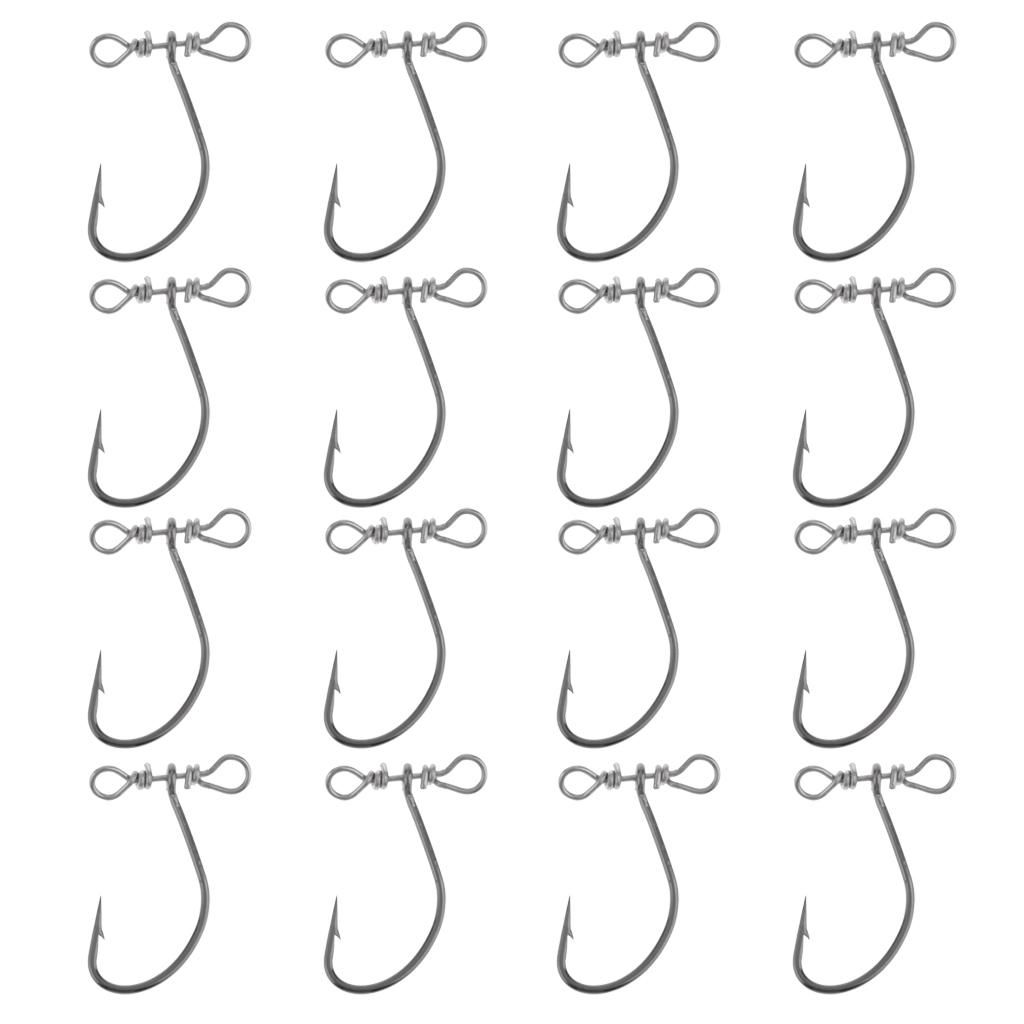 20pcs/set Carp Coarse  Acessories  Hooks Crank Hooks For